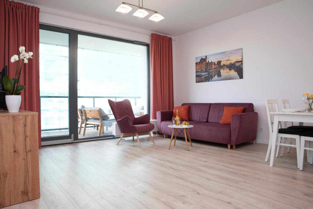 Luxus Apartament Fitness&Spa Z Sauna I Silownia 格但斯克 外观 照片